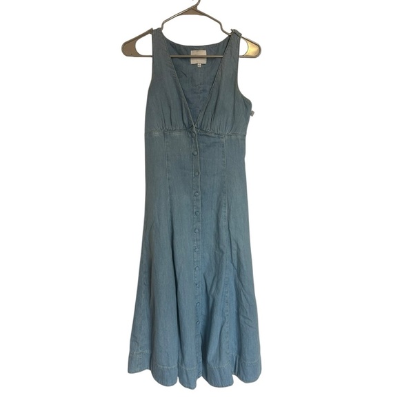 Reformation Sebastien Denim Midi Dress - Picture 2 of 6